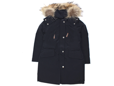 Ver de Terre black girl's winter coat arctic with down